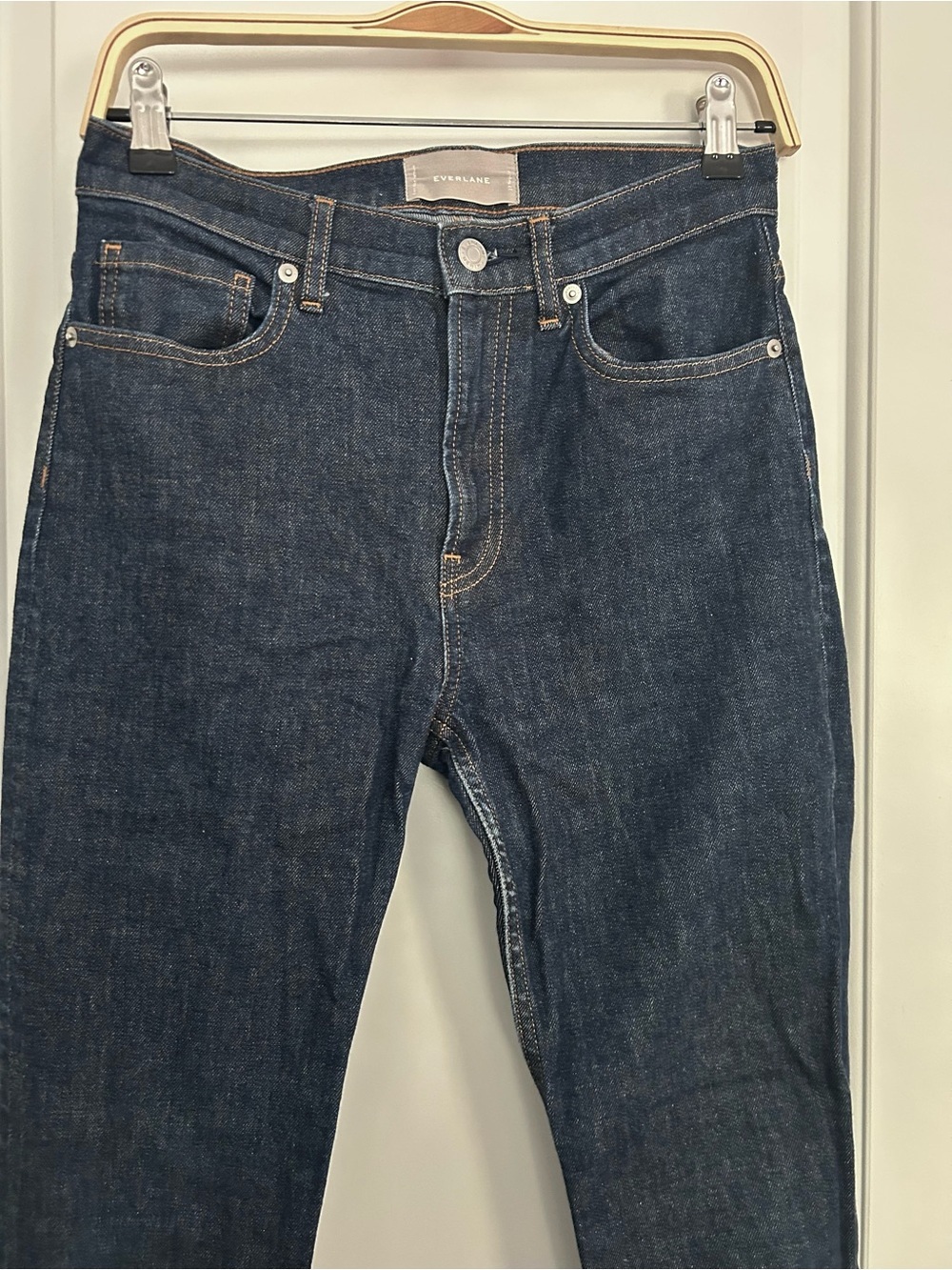 Everlane High Rise Dark Wash Jeans - Picture 3 of 5